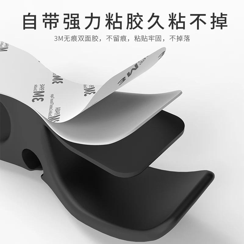 Self-Adhesive Kitchen Appliances Cord Organizer Wall Mounted Adhesive Wire Storage Holder Silicone Cable Tie Organizer Holder