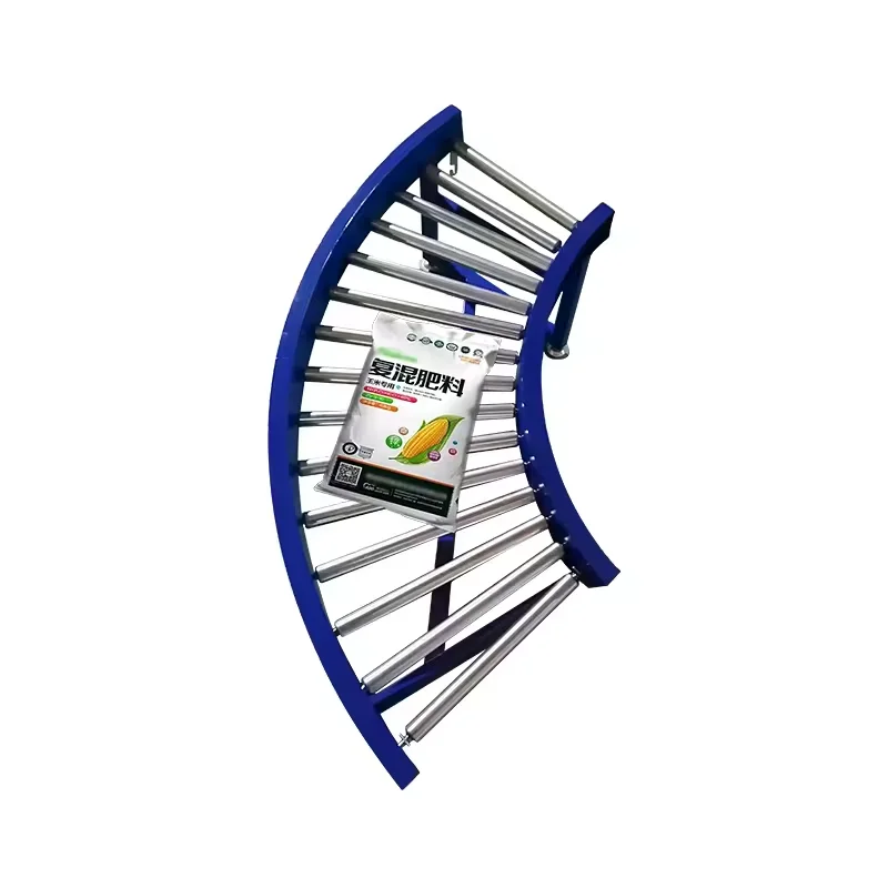 Customize 90 Degree Curved Roller Conveyor For Logistics Transportation Industry