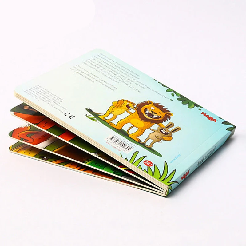 Children Illustration Paper Board Children Story Book Print Full Color Customized Kids Hardcover Board Book Printing