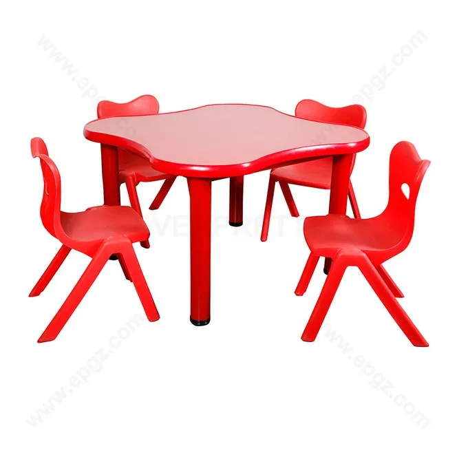 China Manufacturer Kids Furniture Study Kindergarten Acrylic Furniture Table and Chairs for Classroom