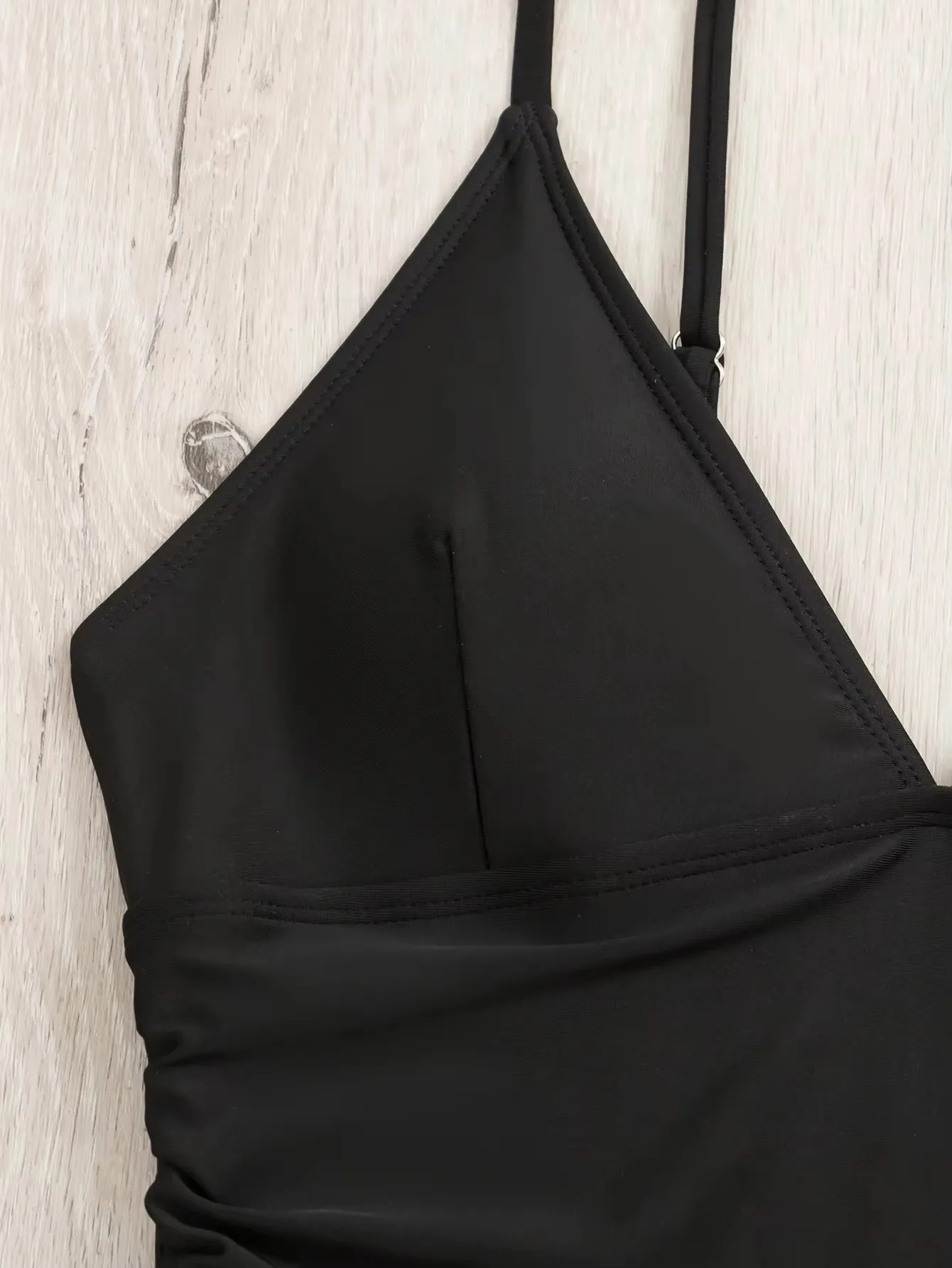 luxury designer solid black fitness swimwear beachwear manufacturer triangle bathing suit sexy one piece swimsuits for women
