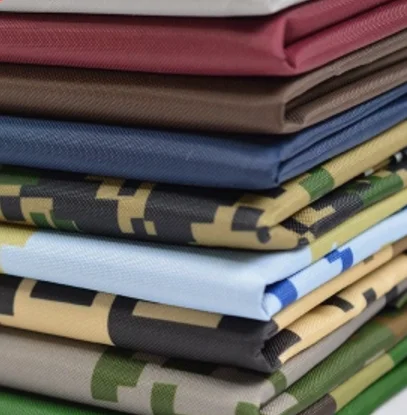 
camouflage oxford PVC coated waterproof for military tent fabric 