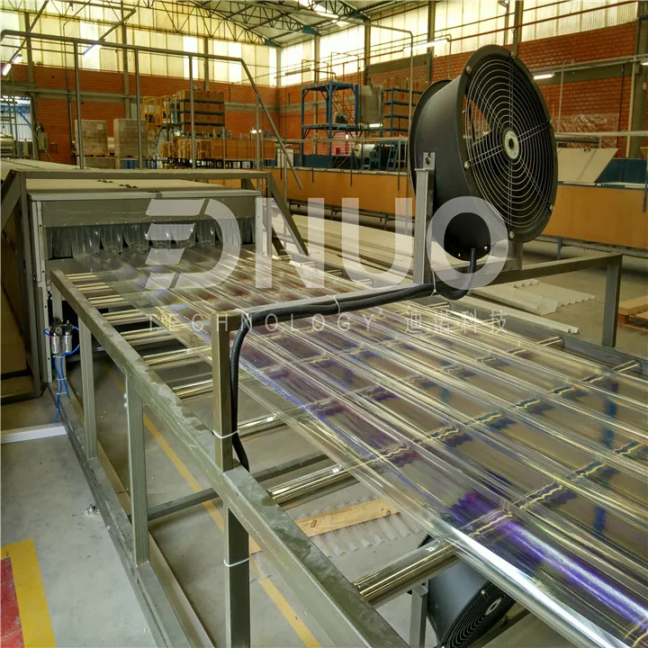 Transparent Fiber Glass FRP Roofing Tile Sheet Making Machine