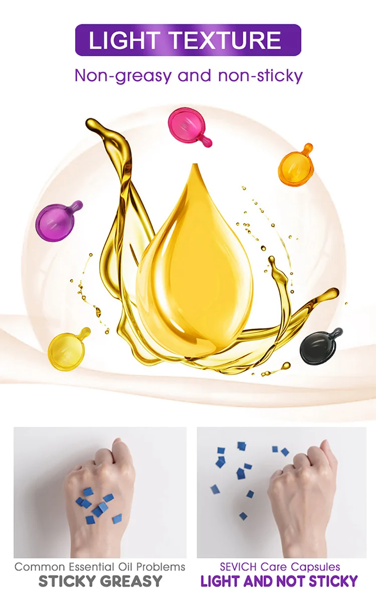 New design Hair capsules private label Hair Care Repair Growth hair oil capsule Vitamins e Serum Capsules