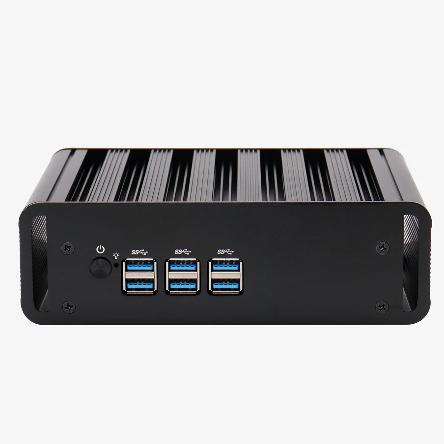 
Industrial computers double Ethernet Ports 4gb+128gb Rom dual display mini pc usb 3.0 i7 gaming CPU win 10 pc 