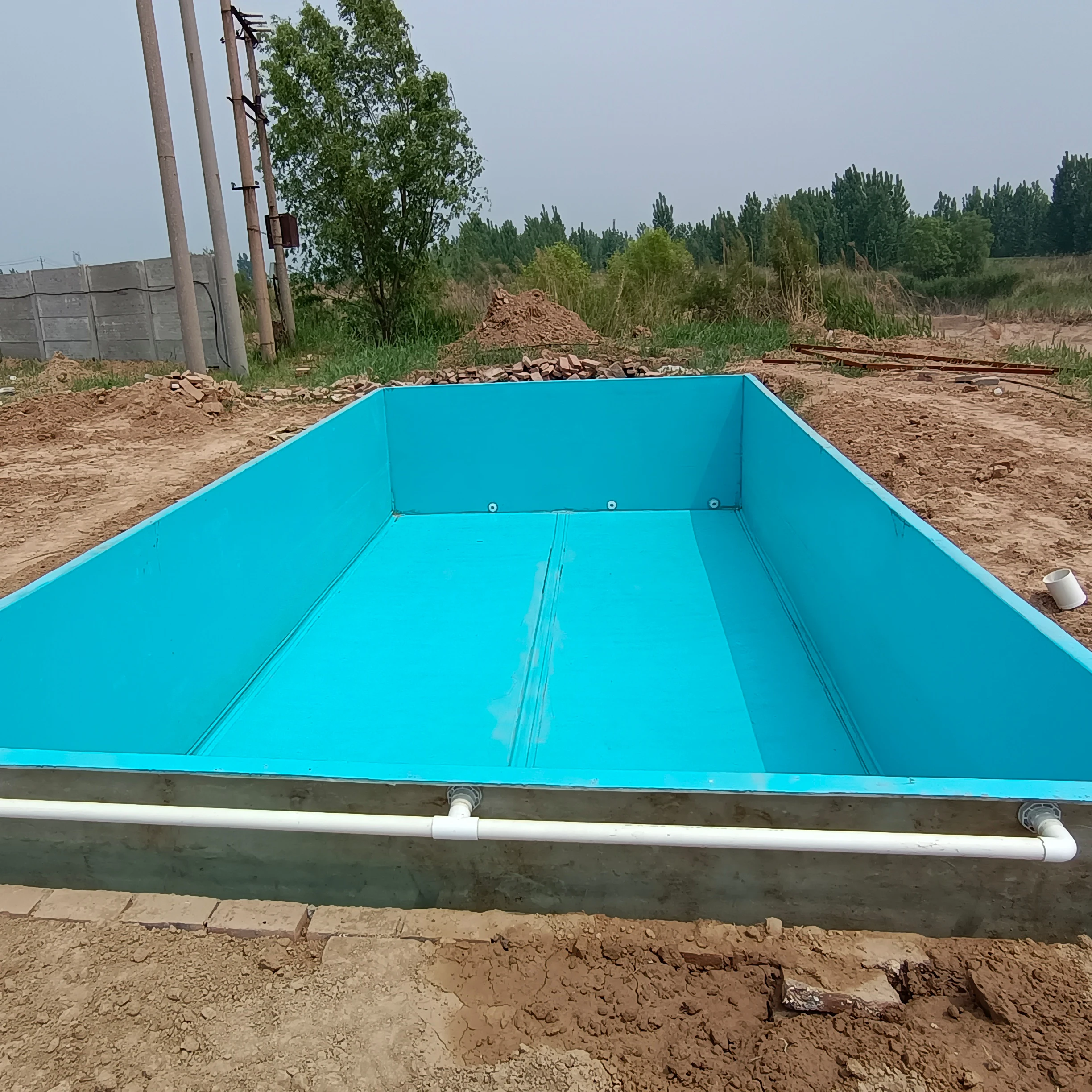 wholesale customized high strength fiberglass swimming pool ground