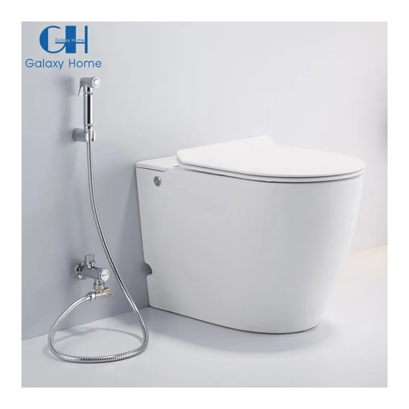 Tankless Pulse Flushing Floor Mount Water Closet Toilet For Mini Bathroom Small Size Space