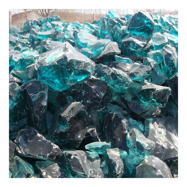 Decorative Landscaping Glass Rocks For Landscaping For Sale