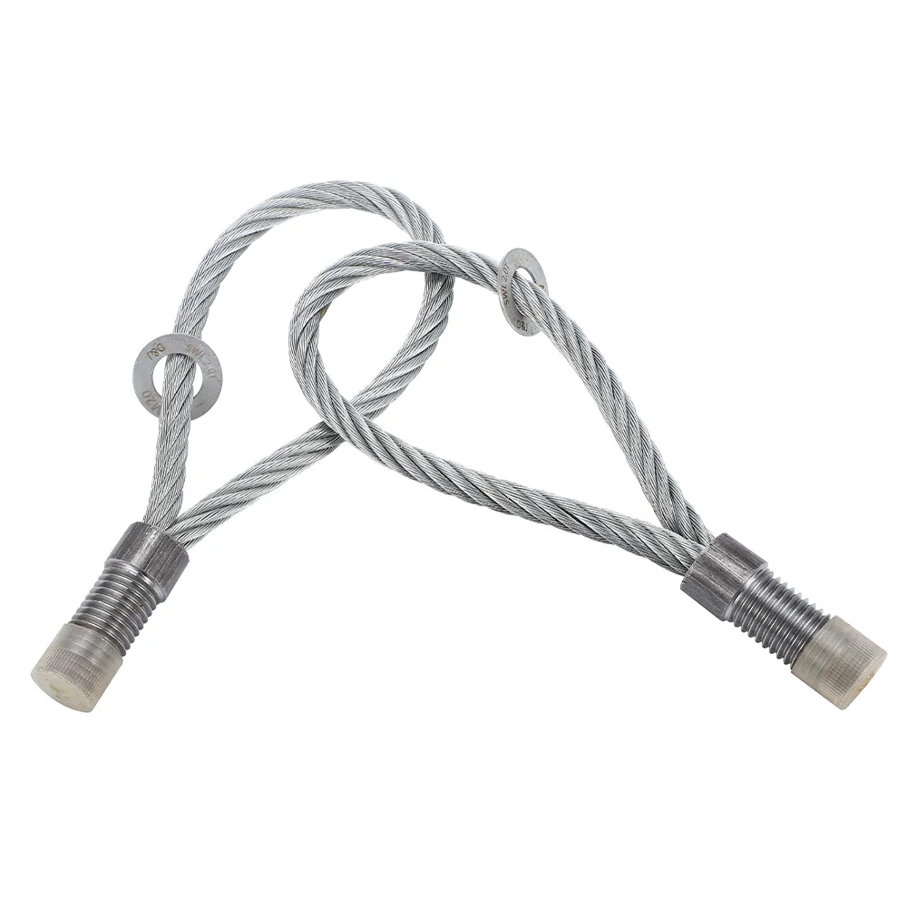 Precast Concrete Accessories Galvanized Steel Wire Rope Threaded Combination Swivel Lifting Wire Rope Loop