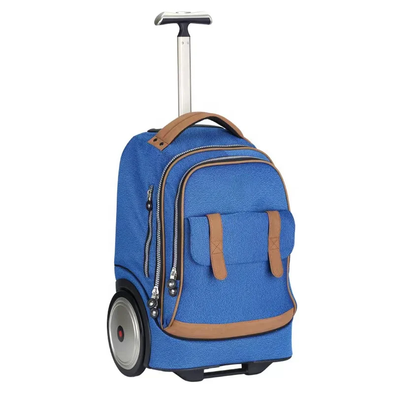 Factory Direct Sale School Trolley Bag for Girls Children Trolley Backpack Kids Luggage with Wheels
