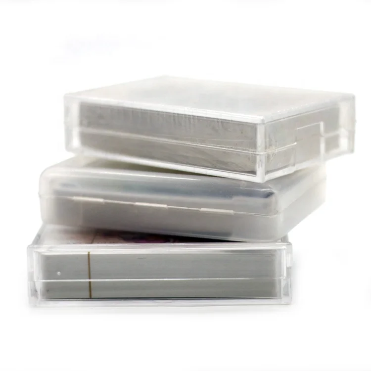 Promotional Plastic box pack playing card game custom print your own LOGO pokers for advertising