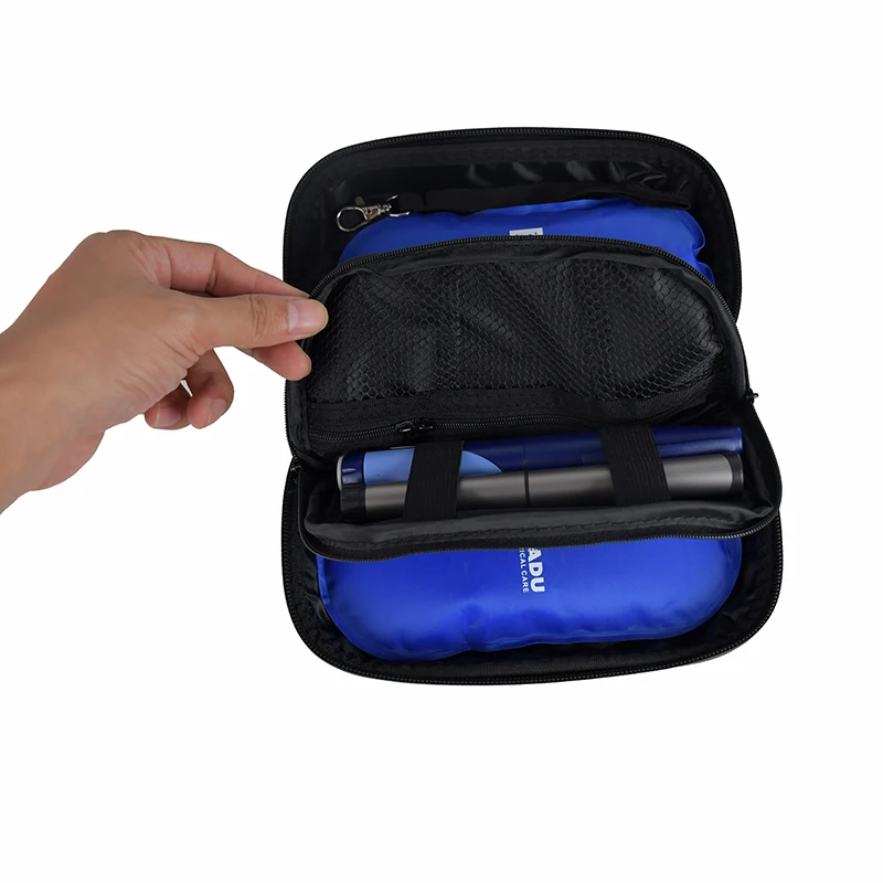 Сумка-холодильник Badu для диабетического инсулина, переносная сумка для путешествий, охлаждающая упаковка, с повторно замерзающим пакетом для льда-до 12 часов прохладного времени