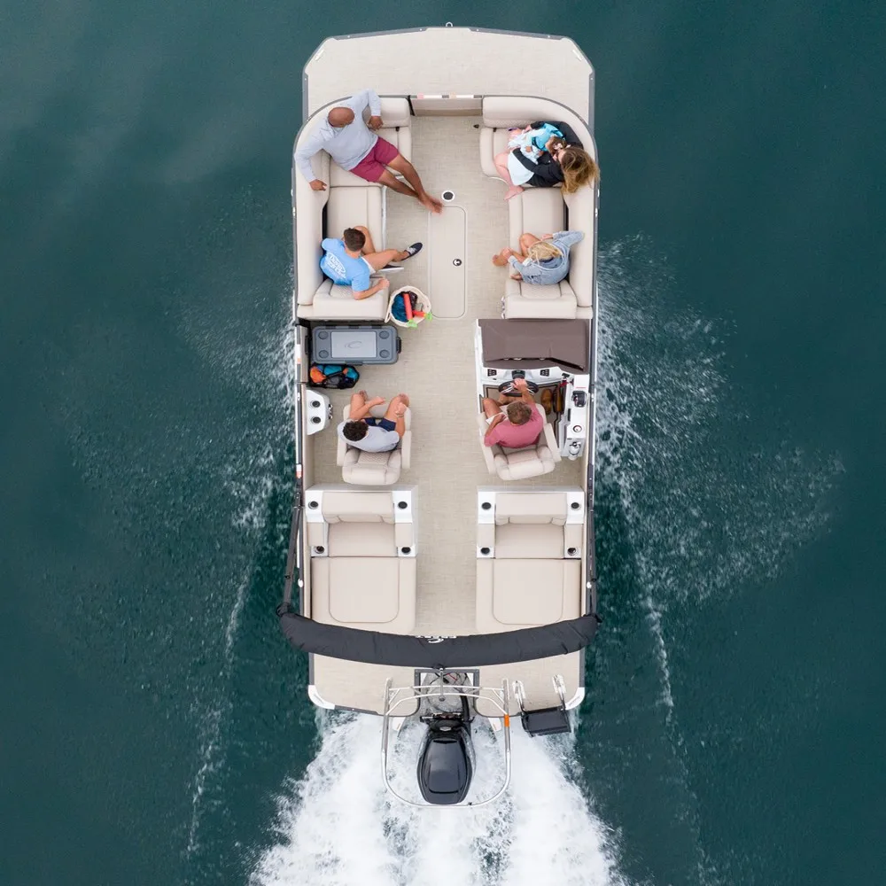 Fiberglass Boat Hot Sale in The Us and Australia Aluminum Pontoon Boat with Trailer and Boat Cover