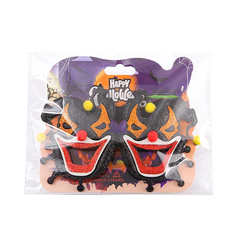 Wholesale cheap Halloween Eyeglasses Cosplay Party Favor Funny Glitter Party Decorations for Kids Adults Glasses