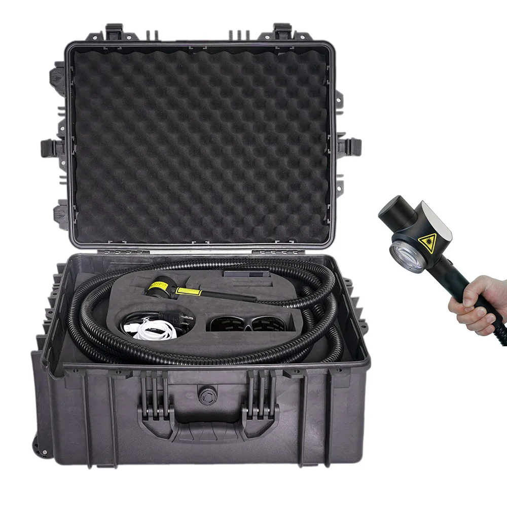 100w 200w 500w Handheld Pulsed Laser Cleaning Machine for Rust Paint Oil Removal Portable Cleaner