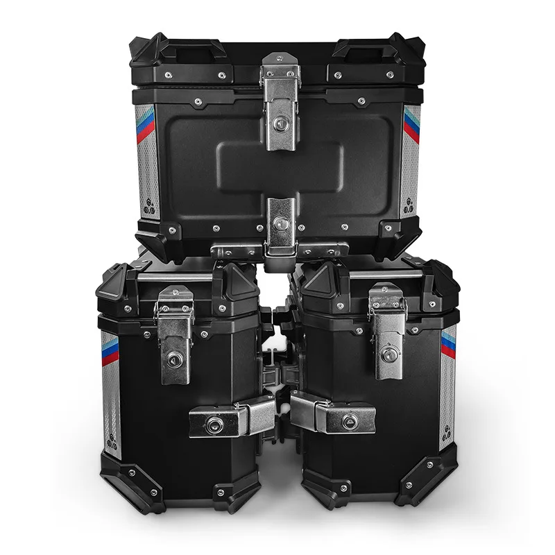 46l F2-moto Saddle Boxes Motorbike Pannier Case Aluminum Motorcycle Side Box