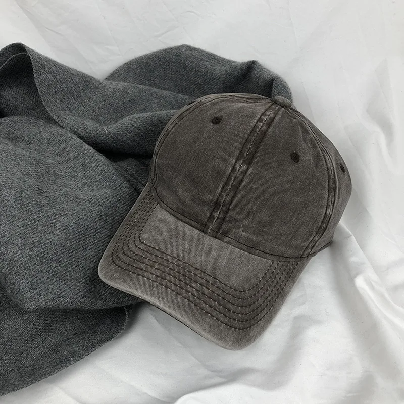 Wholesale 6 Panel Sports Caps Untructured Cotton Vintage Gorras Custom Embroidery Logo Baseball Cap Washed Distressed Dad Hats