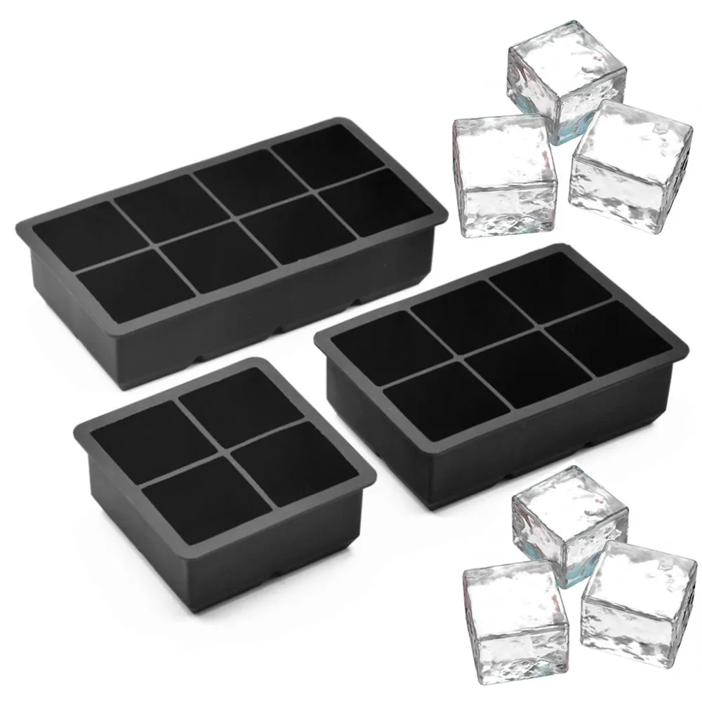 Portable Giant Mini Whiskey Food Grade Flexible Top Seller Silicone Round Honeycomb Bin With Lid Ball Ice Cube Tray