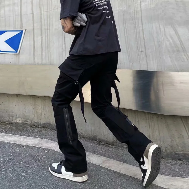men cargo pants casual outdoor wear zipper cargo streetwear pants cargo pants men streetwear