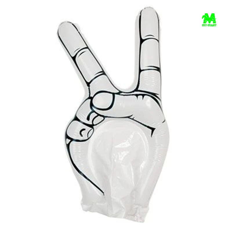 PVC Inflatable Finger Promotion Inflatable Hand Custom Printing Inflatable Hand For Sports Cheering