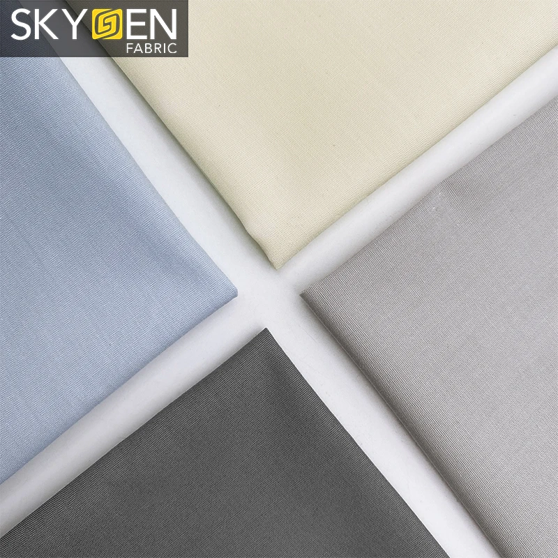 wholesale woven casual 60% Cotton 40% Polyester shirting seller TC CVC Poplin fabric