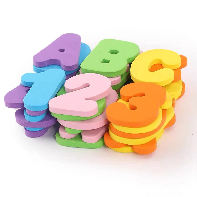  Hot Sell Letters And Numbers EVA Foam Education Bath