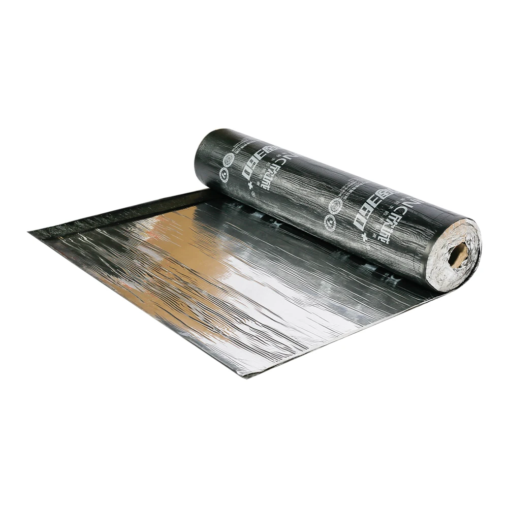 Self-Adhesive Bitumen Waterproof Membrane Aluminum Foil Surface waterproof breathable roof membrane