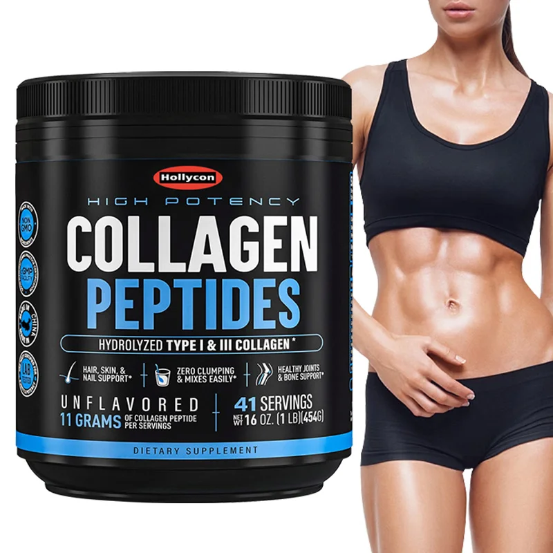 454g Hydrolyzed Peptide Collagen Powder Boost Energy Strengthen Joint And Bone Promote Digestion Wholesale Bulk Collagen Powder