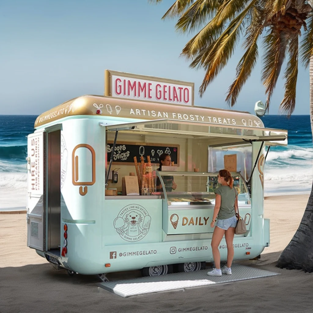 Hot fast bbq burger pizza shop snack kebab custom kitchen food cart coffee mobile food truck van truck