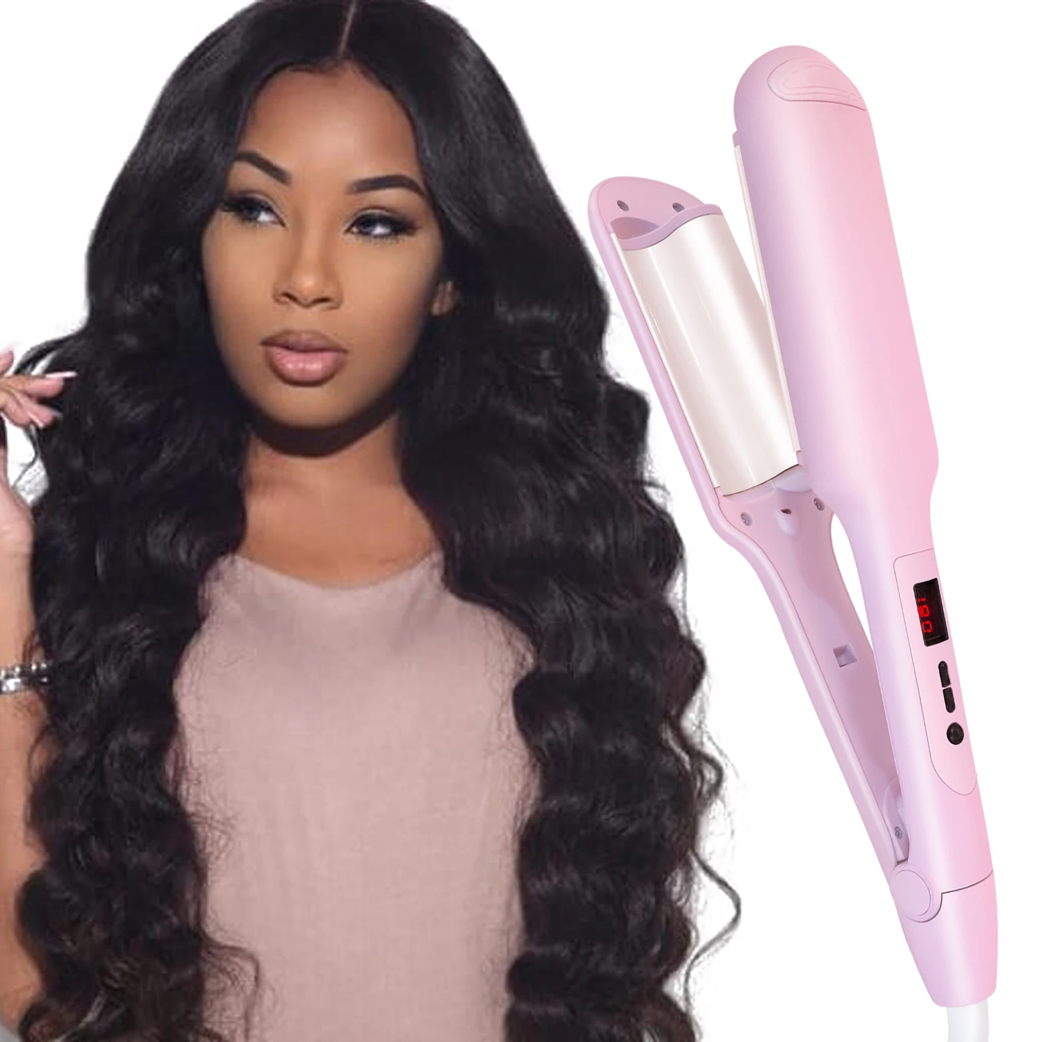 3 Barrel hair curler  Magic wave beauty electric hair curler Popular Curling Iron wand led display Hair straightener curler