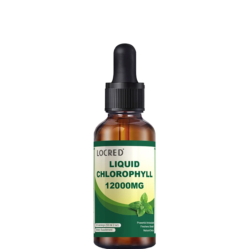 Manufacturer Supplement Bulk 1200mg Organic Vegan Splina Water Mint Flavor Chlorophyll Liquid Drop