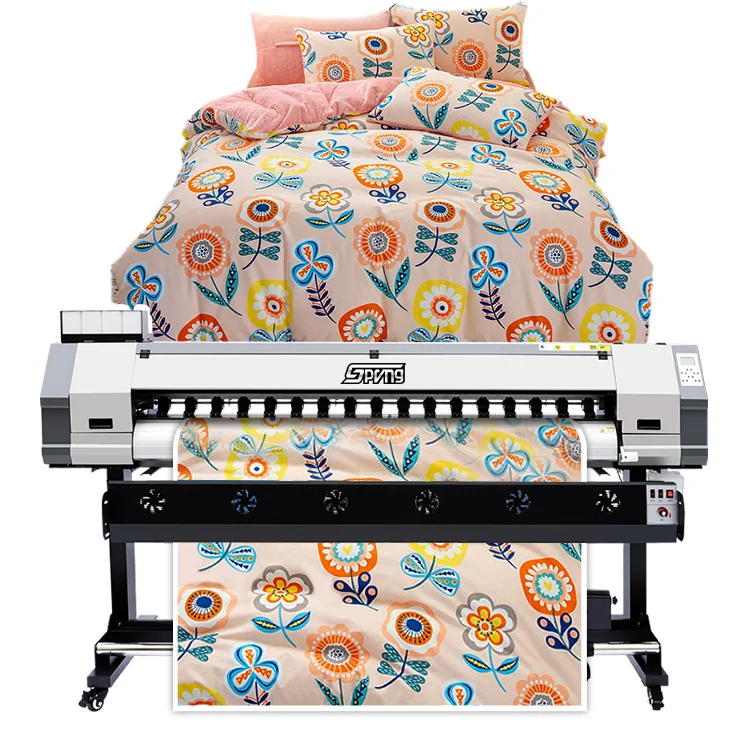 Cheap Price 1.8m largeformat printer for t shirt printing machine best quality textile fabric sublimation printer