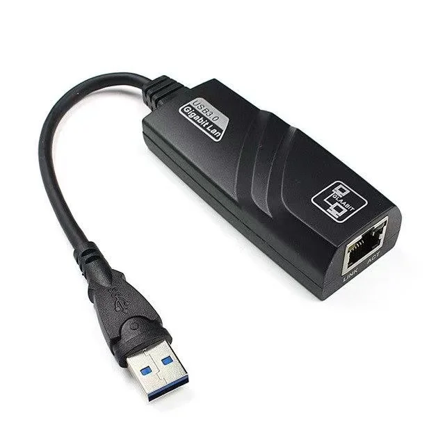 Factory wholesale Drive free 10/100/1000mbps usb port to ethernet cable network card usb 3.0 to RJ45 Gigabit Ethernet Network Ad
