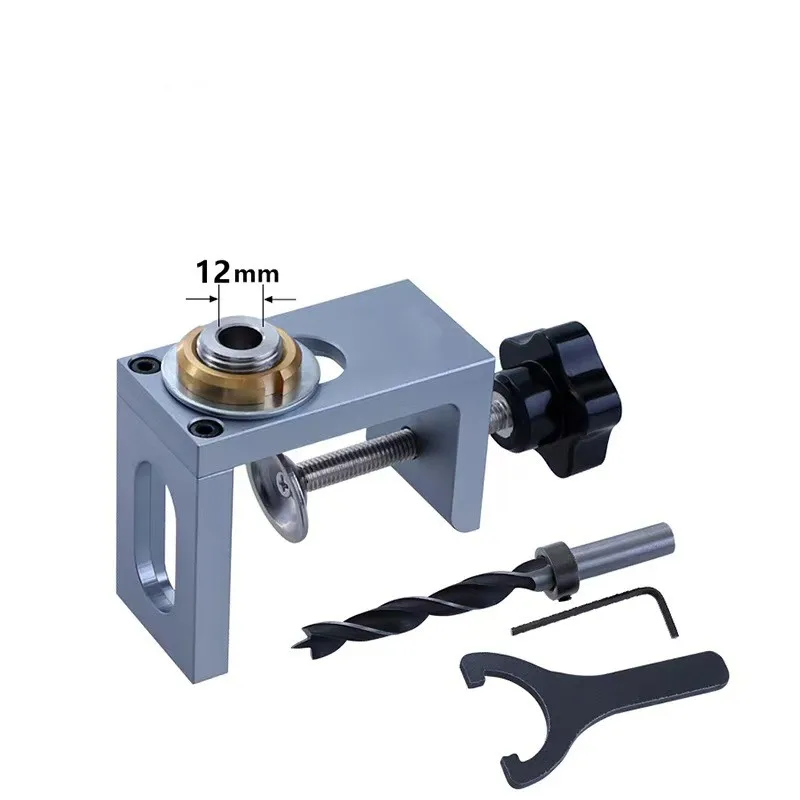 8/10/12mm 3 In 1 Adjustable Doweling Jig Woodworking Pocket Hole Jig Set For Drawer Installation