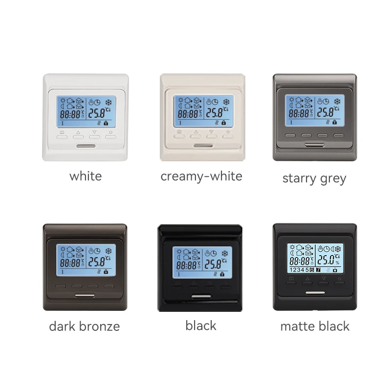 High quality Electric Programmable Thermostat Touch screen thermostat underfloor heating temperature control