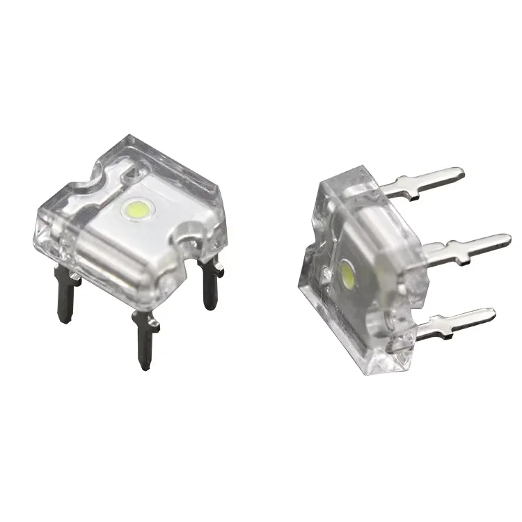 Authentic 5mm Piranha Round Head LED Lamp Beads Highlight Emerald Green Light Four Feet