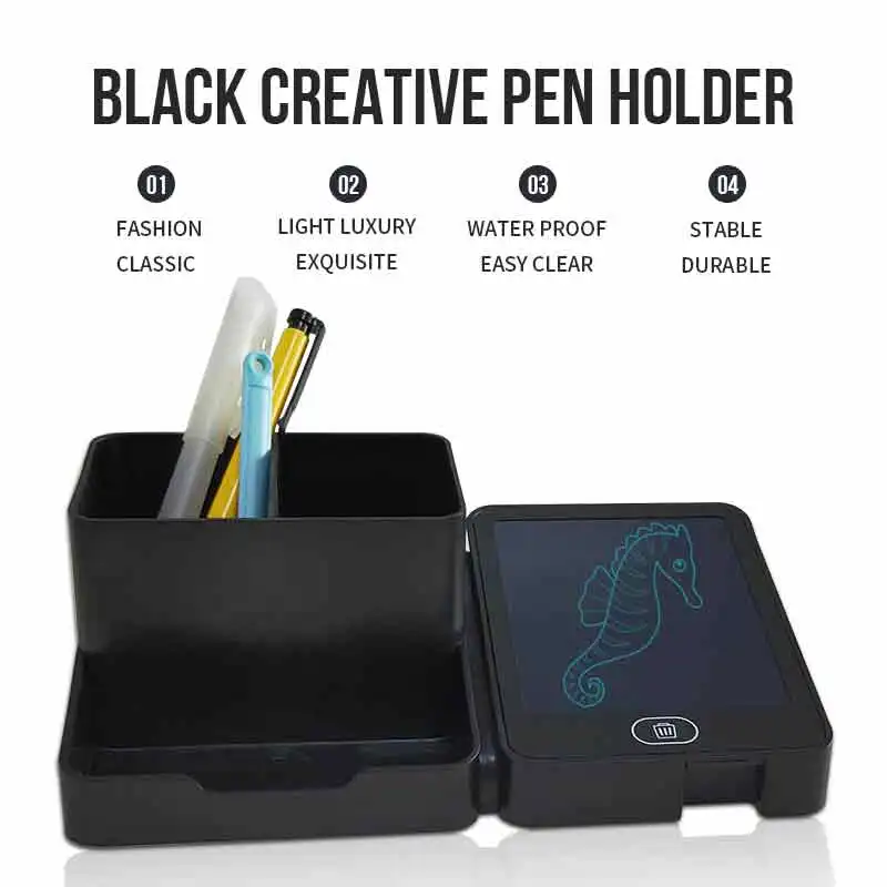 4.4 inch LCD drawing tablet fridge electronic message pad portable  lcd electronic writing pad drawing board for Pen container