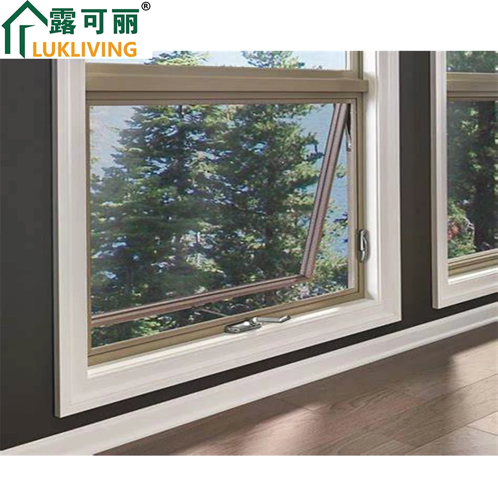 Легкое внешнее звукоизолированное окно из алюминиевого сплава с выдвижной сеткой