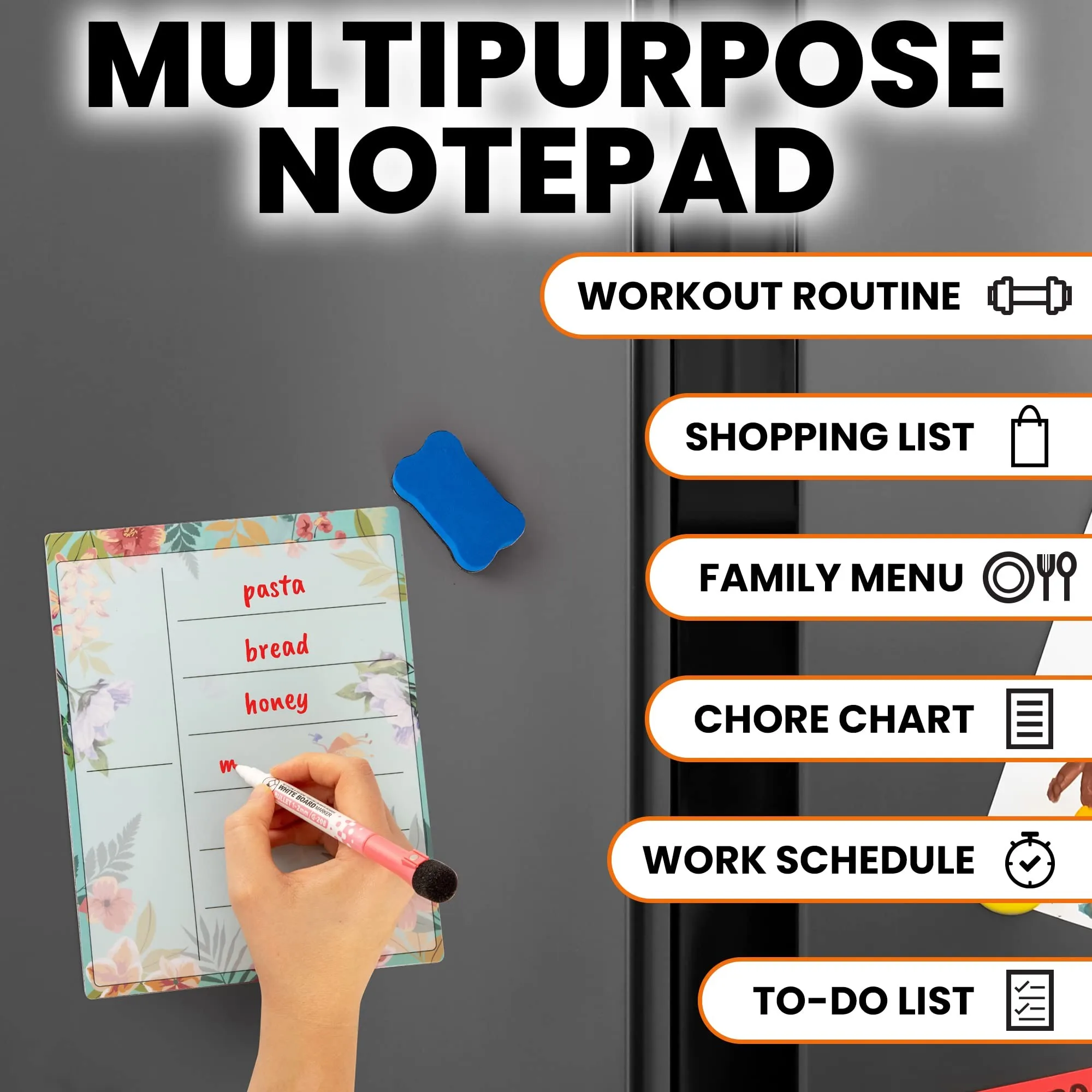 Customized Home Office Kitchen Decor Planning Boards Magnetic Monthly and Weekly Calendar Notepad Whiteboard Fridge Magnets