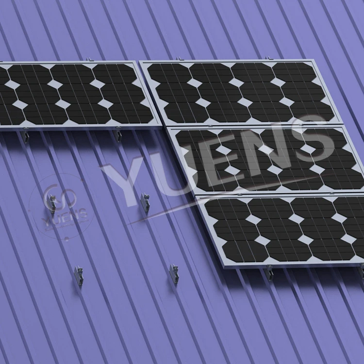 Yuens Factory Direct Sale olar mounting panel clamp metal clip solar mounting structure for tin roof
