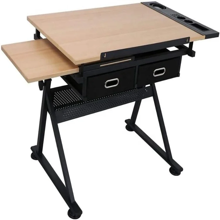 Adjustable Drafting Table Art Desk Drawing Table Versatile Art Craft Work Station for Reading Writing Painting