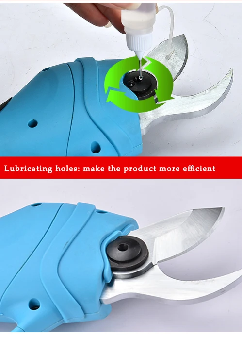 2023 Hot Sale Garden Tool Handhleld Adjunstable Blue Electric Tree Pruner