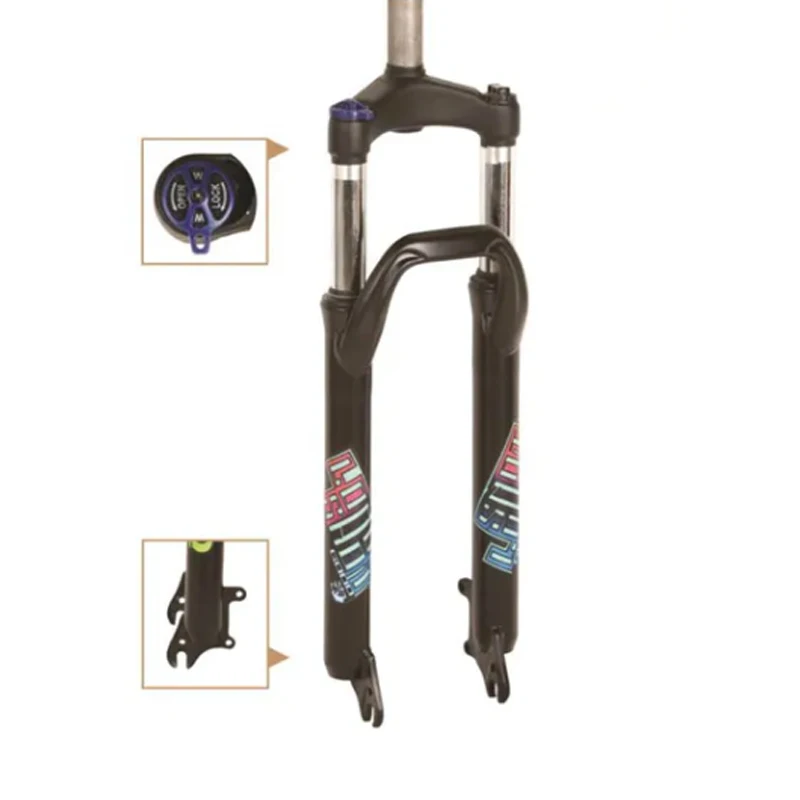 Hight Quality Shoulder Control 24-28 Inch Front Fork For Bicycle Mtb Bike Disc+V Brake Absorber Bicycle Front Suspension Fork