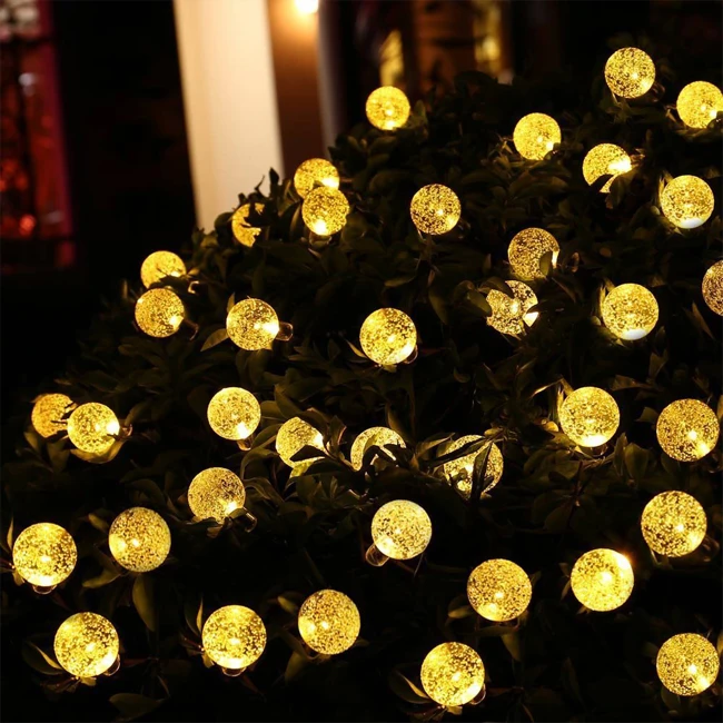 Loyal LED solar power Christmas decoration lights outdoor string lights