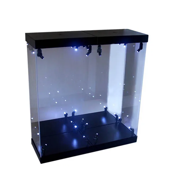 customize made lighted acrylic display case for 1 4 statues