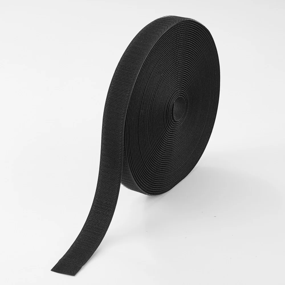
Customized Nylon Cable Ties Elastic removable Durable Self Adhesive Soft Hook And Loop Tapes Fasteners fabric Strap Rolls 