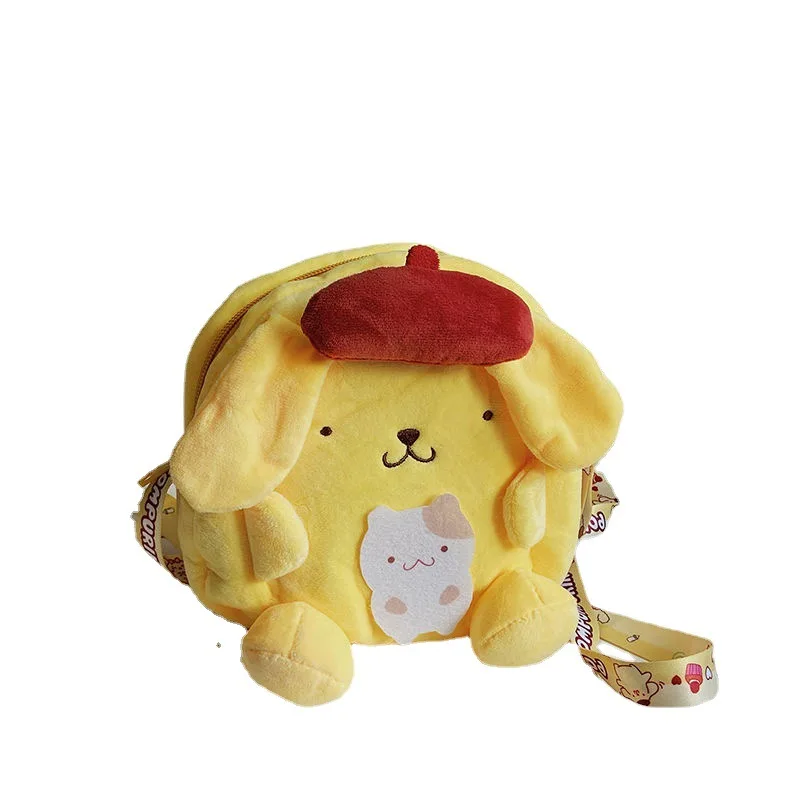 Girl Student Plush Change Purse Kuromi My Melody Shoulder Bags Japanese Style Cute Cartoon Plush Crossbody Bags Kawaii Sanrioed