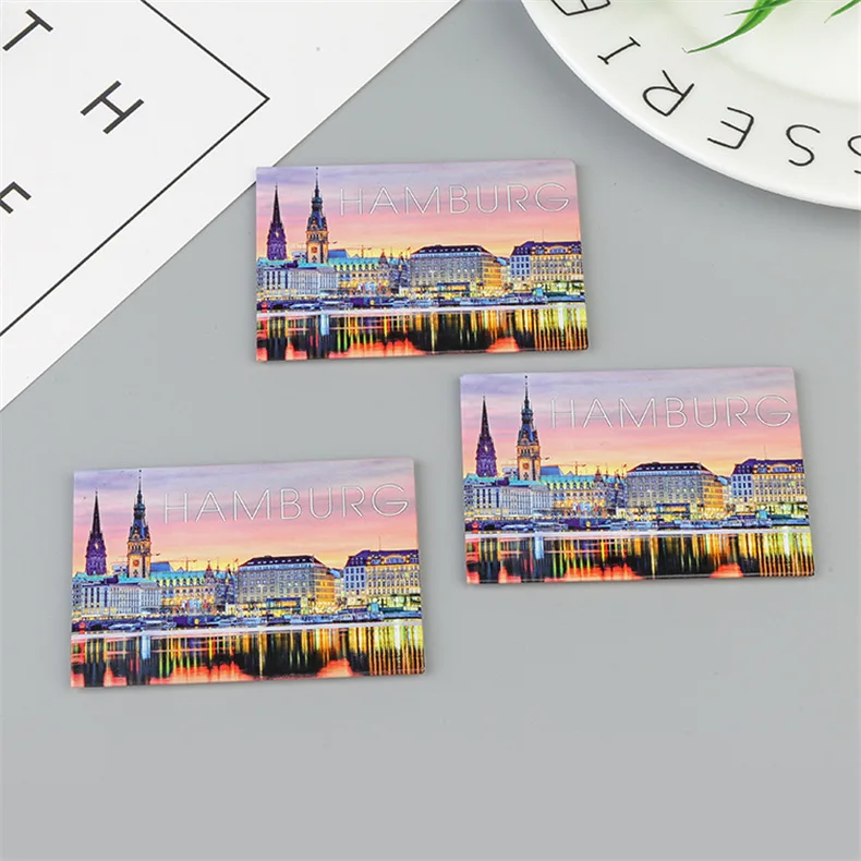 Factory Direct Metal/Rubber/Epoxy/Foil Magnets Custom City/Country Fridge Magnet