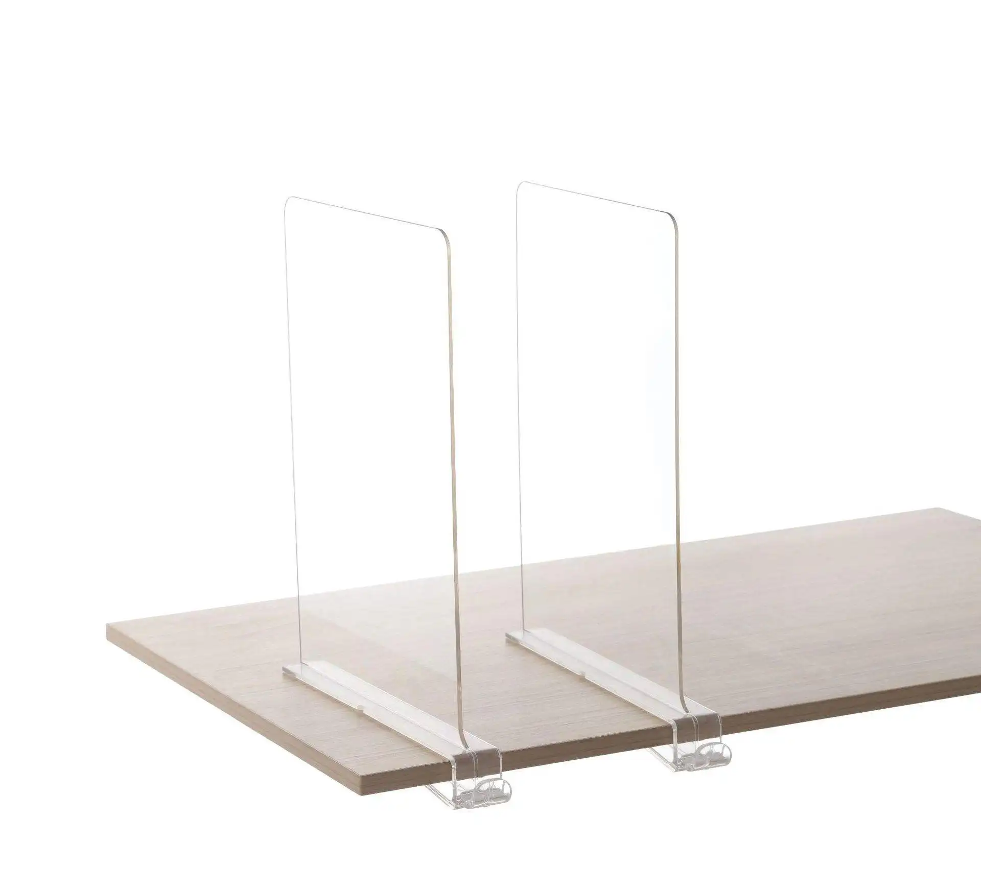 Hot Selling Transparent Wardrobe Clothes Sorting Partitions Book Classification Acrylic Partitions