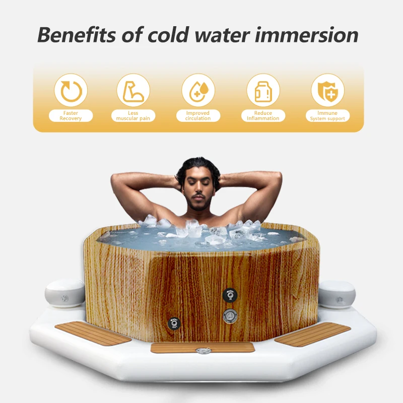 Radiwin Under Geound Polypropylene Adults Bathtub Usa Red Single Person Ice Bath Spa 4 Tub 6 For Tubing For Gifts Xxx Suppliers